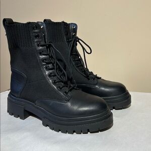 Aldo Reflow Combat Boots, Lace-up, Black (size 6.5)